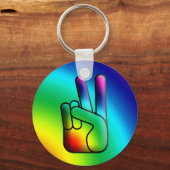Porte-clés Porte - clé Hippie de Peace Out (Recto)