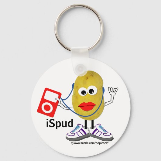 Porte-clés porte - clé humoristique "ispud" (Recto)