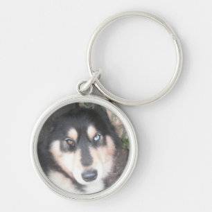 Porte-clés Porte - clé Husky One Blue Eye One Brown Oeil