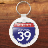 Porte-clés Porte - clé I-39 Wisconsin (Recto)