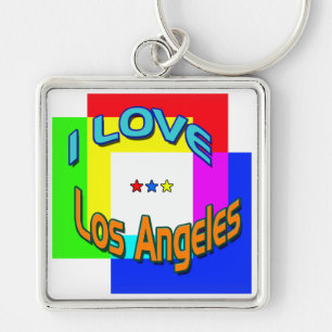 Porte-clés porte - clé "I LOVE Los Angeles Coloring 1"