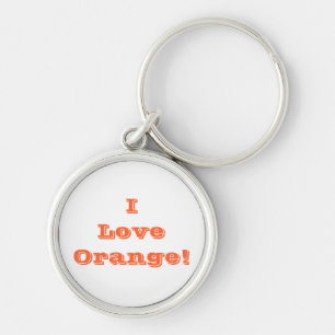 Porte-clés Porte - clé I Love Orange