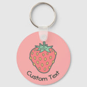 Porte-clés Porte - clé Icône fraise (Recto)