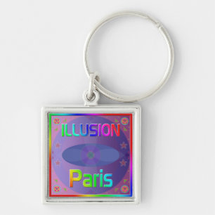 Porte-clés porte - clé "ILLUSION Paris"