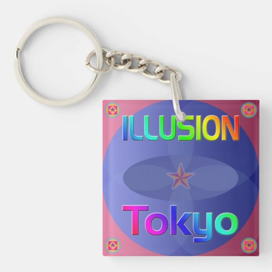 Porte-clés porte - clé "ILLUSION Tokyo" ! (Devant)