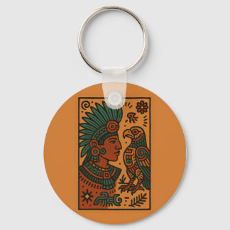 Porte-clés Porte - clé indigène mexicain - Guerrier, Oiseau, 