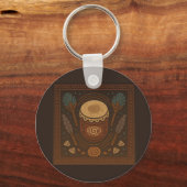 Porte-clés Porte - clé indigène mexicain - Guerrier, Oiseau,  (Verso)