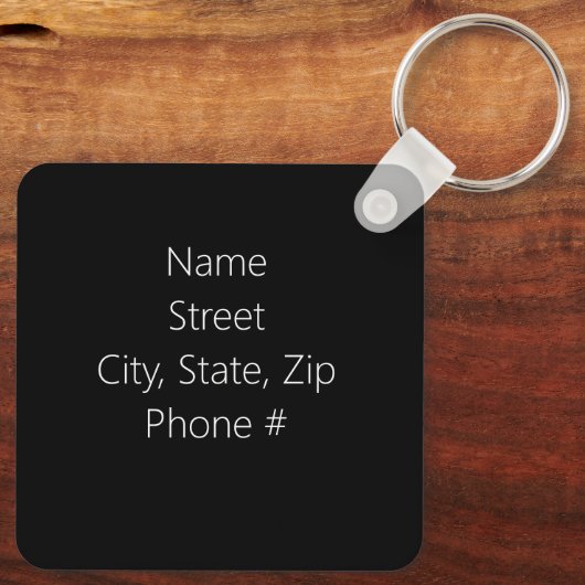 Porte-clés Porte - clé infirmier vétérinaire (Verso)