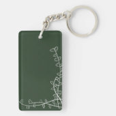 Porte-clés Porte - clé initial de verdure (Dos)