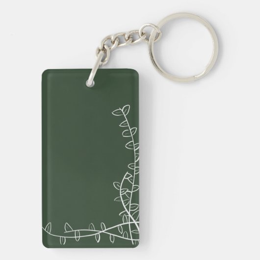 Porte-clés Porte - clé initial de verdure (Dos)