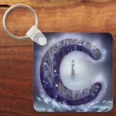 Porte-clés Porte - clé initial océanique (Recto)