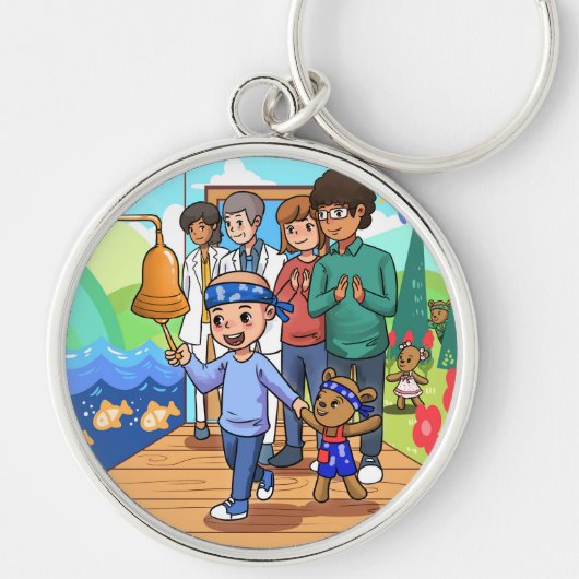 Porte-clés Porte - clé inspirant en soins du cancer (Devant)