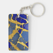 Porte-clés Porte - clé inspiré de la quartz de Dumortierite ( (Dos)