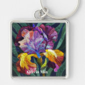 Porte-clés Porte - clé iris personnalisé (Devant)