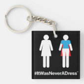 Porte-clés porte - clé #ItWasNeverADress (Devant)