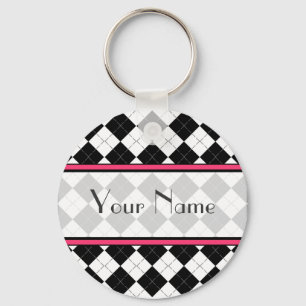 Porte-clés Porte - clé Jacquard noir