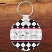 Porte-clés Porte - clé Jacquard noir (Recto)