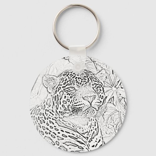 Porte-clés Porte - clé Jaguar (noir) (Recto)