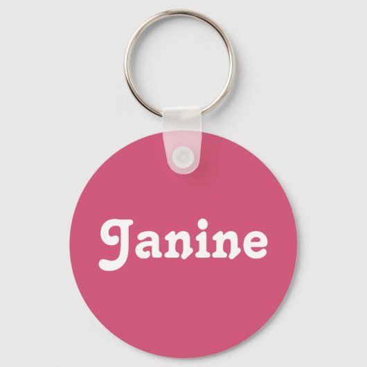 Porte-clés Porte - clé Janine (Recto)