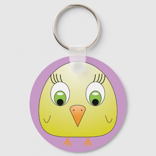 Porte-clés porte - clé jaune chiche B (Recto)