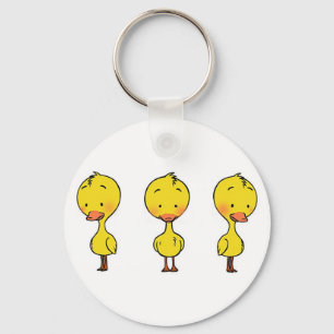 Porte-clés Porte - clé jaune de canard