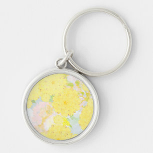 Porte-clés Porte - clé Jaune Zinnia Premium Carré