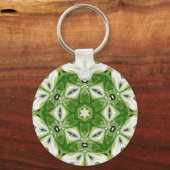 Porte-clés Porte - clé Kaleidoscope blanc vert (Recto)