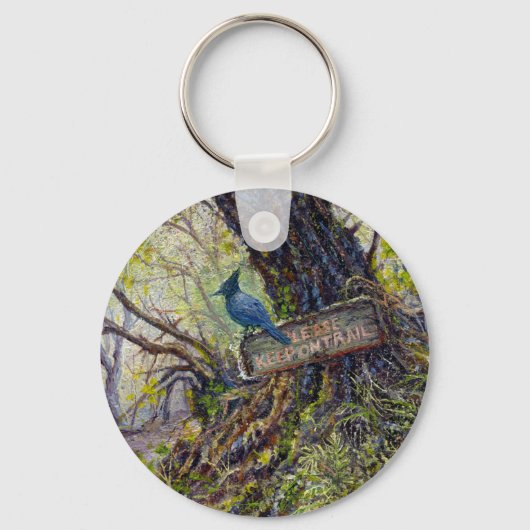 Porte-clés porte - clé "Keep Off the Trail" (Recto)