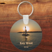 Porte-clés Porte - clé Key West Sunset (personnalisable) (Recto)