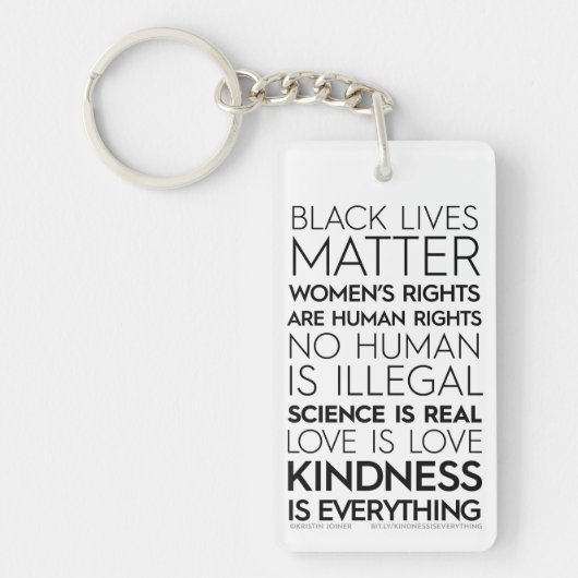 Porte-clés Porte - clé #KindnessIsEverything (Devant)
