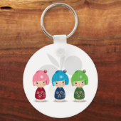 Porte-clés Porte - clé Kokeshi Triplets (Recto)