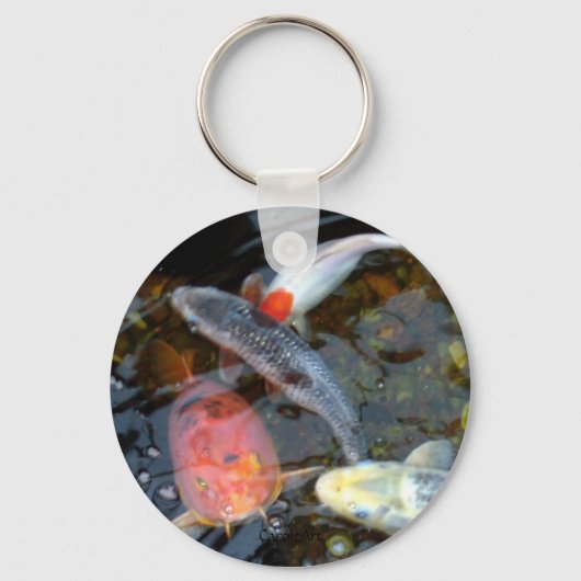 Porte-clés porte - clé "Kung Fu Koi" (Recto)