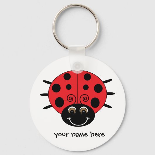 Porte-clés Porte - clé Ladybug personnalisé (Recto)