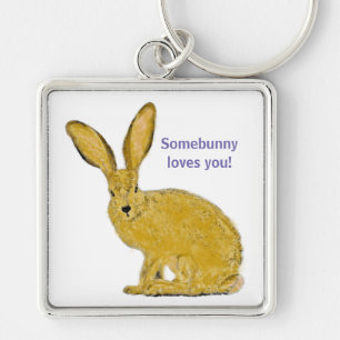 Porte-clés Porte - clé lapin adorable personnalisé