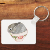 Porte-clés porte - clé lapin de tasse (Recto)
