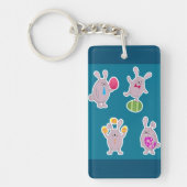 Porte-clés Porte - clé lapins de Pâques (Devant)