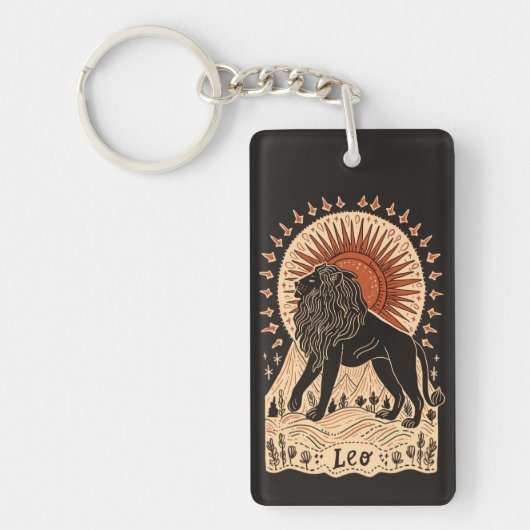 Porte-clés Porte - clé Leo Celestial Zodiac Art (Devant)