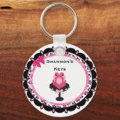 Porte-clés Porte - clé Leopard Bling Cupcake (Recto)