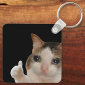 Porte-clés Porte - clé lève le pied OK Cat Meme (Verso)