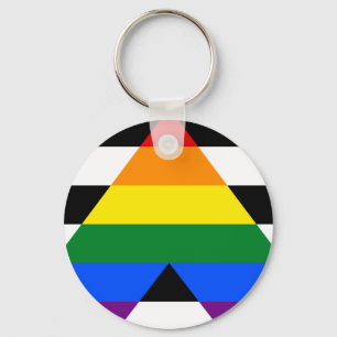 Porte-clés PORTE - CLÉ LGBT de l'allié droit