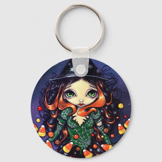 Porte-clés porte - clé "Little Candy Witch" (Recto)