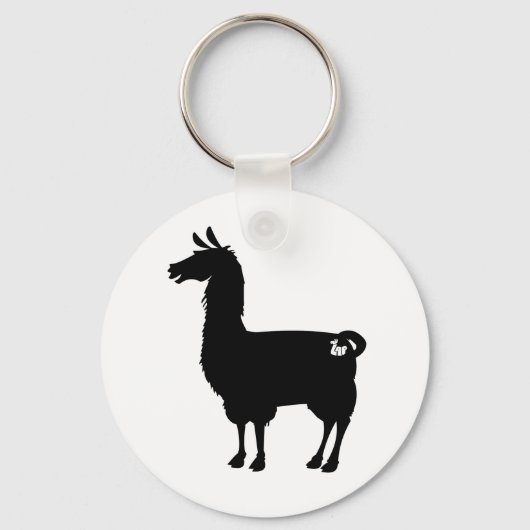 Porte-clés Porte - clé Llama Noir (Recto)