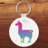 Porte-clés Porte - clé Llama Tropical Rose (Recto)