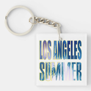 Porte-clés porte - clé "Los Angeles Summer Letter Blue"