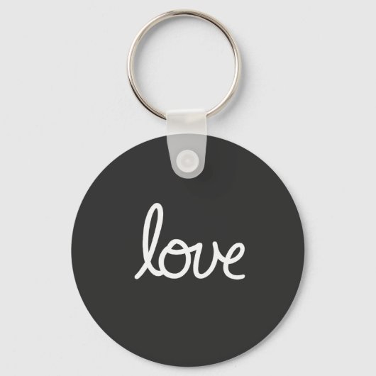 Porte-clés Porte - clé Love Typography (Recto)