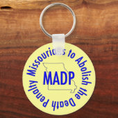 Porte-clés PORTE - CLÉ MADP, jaune (Recto)