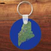 Porte-clés Porte - clé Maine Map (Recto)