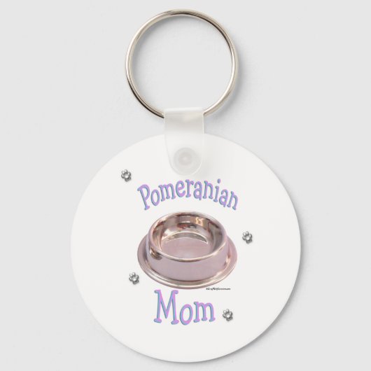 Porte-clés Porte - clé maman pomeranian (Recto)