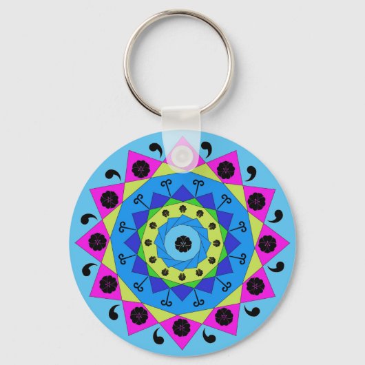 Porte-clés Porte - clé Mandala (Recto)