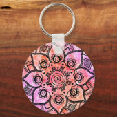 Porte-clés Porte - clé Mandala Abstrait (Recto)